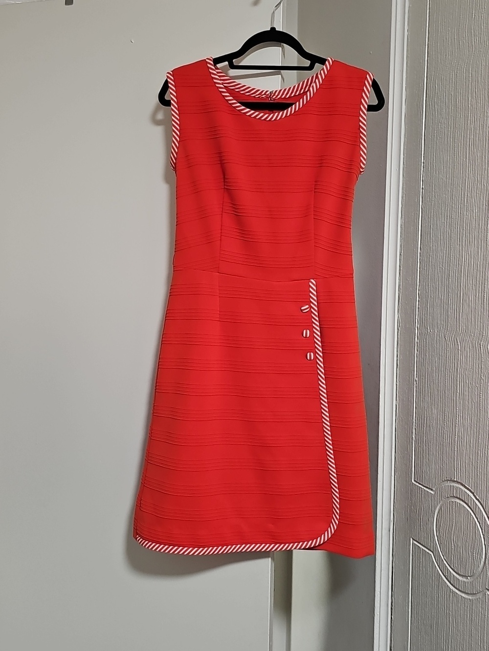 Vintage Carmen Jones Of Sydney Sleeveless Dress Dark Orange S/M